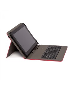 Nilox Funda teclado USB universal 10.4P poliester, Rojo
