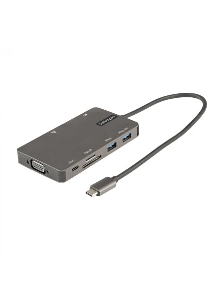 StarTech.com Adaptador Multipuertos USB C - Docking Station de Viajes HDMI 4K 30Hz o VGA - Hub LadrÃ³n USB 3.0 de 5Gbps (USB-A /
