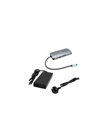 i-tec Metal USB-C Nano Dock HDMI/VGA with LAN + Universal Charger 77 W