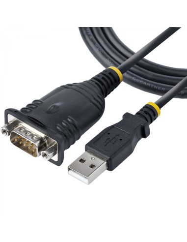 StarTech.com Cable de 1m USB a Serie, Conversor DB9 Macho RS232 a USB, Prolific, Adaptador USB a Serial para PLC/Impresora/EscÃ¡