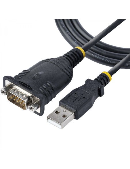 StarTech.com Cable de 1m USB a Serie, Conversor DB9 Macho RS232 a USB, Prolific, Adaptador USB a Serial para PLC/Impresora/EscÃ¡