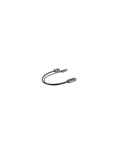 StarTech.com Cable 30cm Adaptador HDMI a DisplayPort - Activo - 4K 60Hz - Conversor HDMI 2.0 a DP 1.2 - HDR - Alimentado por el 