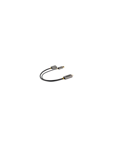 StarTech.com Cable 30cm Adaptador HDMI a DisplayPort - Activo - 4K 60Hz - Conversor HDMI 2.0 a DP 1.2 - HDR - Alimentado por el 