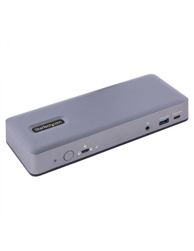 StarTech.com Docking Station USB-C 4K30 Triple /4K60 Doble - Modo Alt DP/DP/HDMI - Hub USB de 7 Puertos - PD 3.0 - GbE - Audio -