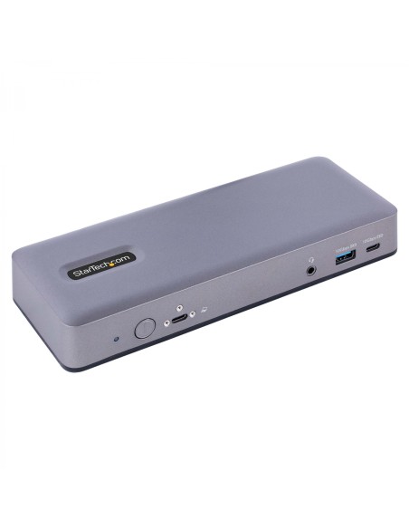 StarTech.com Docking Station USB-C 4K30 Triple /4K60 Doble - Modo Alt DP/DP/HDMI - Hub USB de 7 Puertos - PD 3.0 - GbE - Audio -