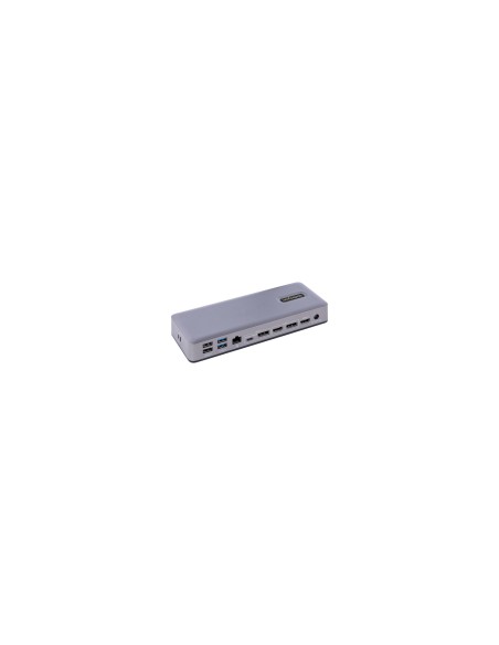 StarTech.com Docking Station USB-C 4K30 Triple /4K60 Doble - Modo Alt DP/DP/HDMI - Hub USB de 7 Puertos - PD 3.0 - GbE - Audio -