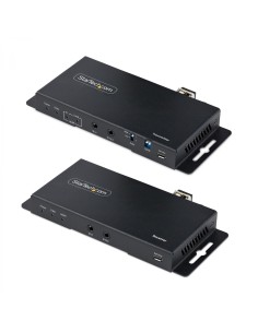 StarTech.com Juego Extensor de HDMI 4K por Fibra - 4K a 60Hz hasta 1km (Monomodo) o 330m (Multimodo) - Fibra Ãâ€œptica LC - HDR