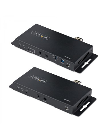 StarTech.com Juego Extensor de HDMI 4K por Fibra - 4K a 60Hz hasta 1km (Monomodo) o 330m (Multimodo) - Fibra Ãâ€œptica LC - HDR