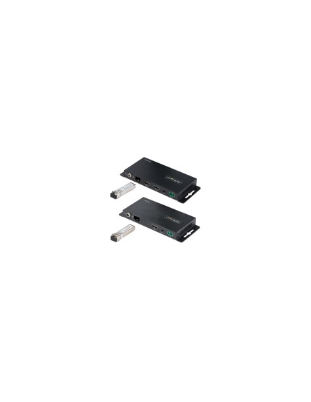 StarTech.com Juego Extensor de HDMI 4K por Fibra - 4K a 60Hz hasta 1km (Monomodo) o 330m (Multimodo) - Fibra Ãâ€œptica LC - HDR