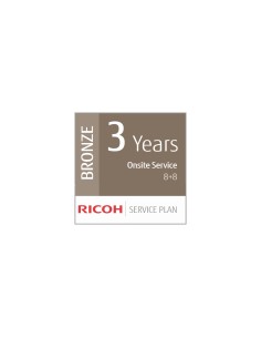 Ricoh Plan de Servicio Bronce a 3 aÃ±os (ProducciÃ³n de Volumen Bajo)