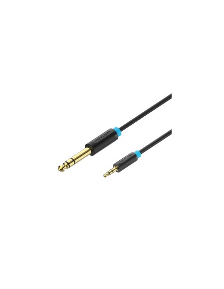Vention Cable EstÃ©reo BABBI/ Jack 6.5 Macho - Jack 3.5 Macho/ 3m/ Negro