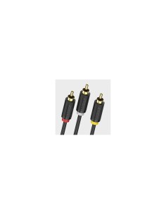 Vention Cable EstÃ©reo BCABH/ 3x RCA Macho - 3x RCA Macho/ 2m/ Negro 2