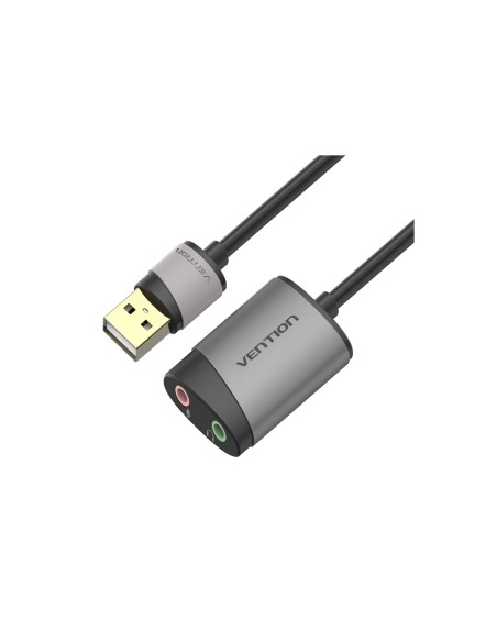 Vention Tarjeta de Sonido CDKHB/ USB Macho - 2xJack 3.5 Hembra