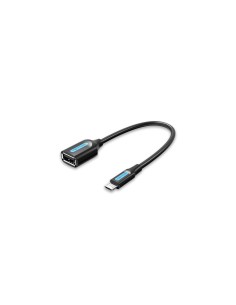 Vention Cable USB 2.0 CCUBB/ MicroUSB Macho - USB Hembra/ 480Mbps/ 15cm/ Negro