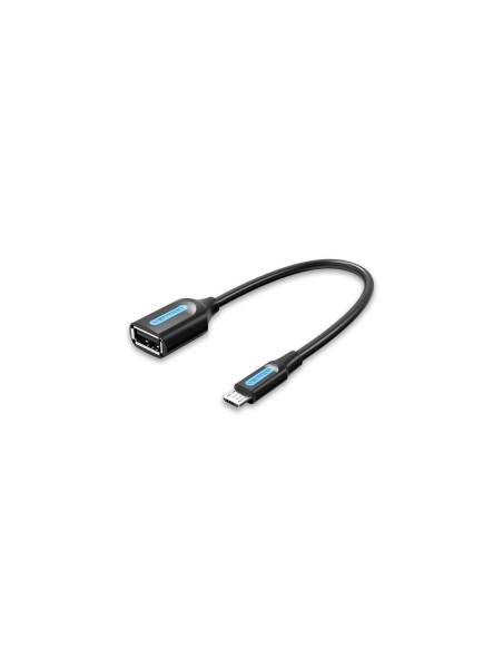 Vention Cable USB 2.0 CCUBB/ MicroUSB Macho - USB Hembra/ 480Mbps/ 15cm/ Negro