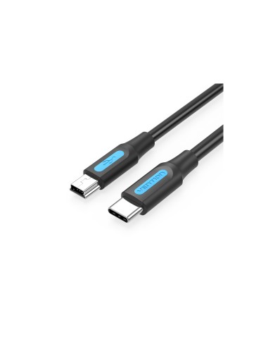 Vention Cable USB 2.0 Tipo-C COWBF/ USB Tipo-C Macho - MiniUSB Macho/ 1m/ Negro