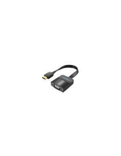 Vention Cable Conversor 74345/ HDMI Macho/ VGA Hembra - Jack 3.5 Hembra/ 15cm/ Negro