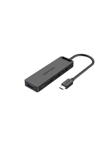 Vention TGKBB hub de interfaz USB 3.2 Gen 1 (3.1 Gen 1) Type-C 5000 Mbit/s Negro