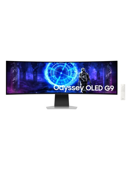 Samsung S49DG950SU pantalla para PC 124,5 cm (49") 5120 x 1440 Pixeles Dual QHD OLED Plata