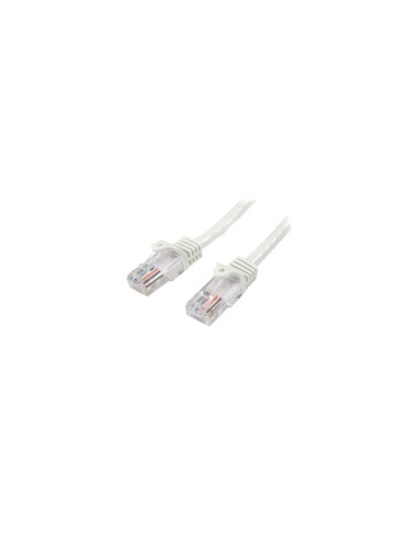 StarTech.com Cable de Red de 0,5m Blanco Cat5e Ethernet RJ45 sin Enganches