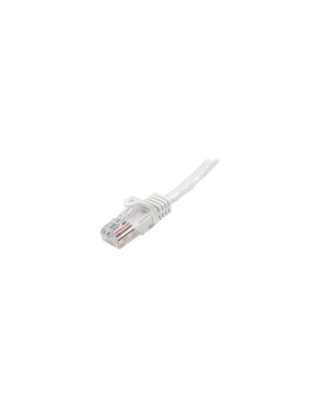StarTech.com Cable de Red de 0,5m Blanco Cat5e Ethernet RJ45 sin Enganches
