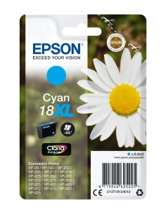 Cartucho Epson Daisy Cartucho 18XL cian etiqueta RF C13T18124022