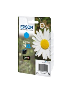 Cartucho Epson Daisy Cartucho 18XL cian etiqueta RF C13T18124022 2