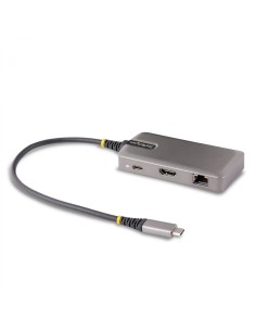 StarTech.com Adaptador Multipuertos USB-C - Docking Station USB Tipo C HDMI 4K60 - Hub LadrÃ³n USB 3.0 de 2 Puertos - Entrega de