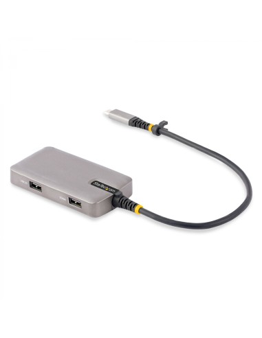 StarTech.com Adaptador Multipuertos USB-C - Docking Station USB Tipo C HDMI 4K60 - Hub LadrÃ³n USB 3.0 de 3 Puertos - Entrega de