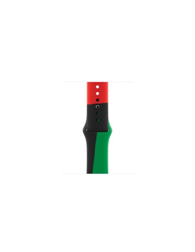 Apple MUQ53ZM/A Accesorios para dispositivos vestibles inteligentes Grupo de rock Negro, Verde, Rojo FluoroelastÃ³mero