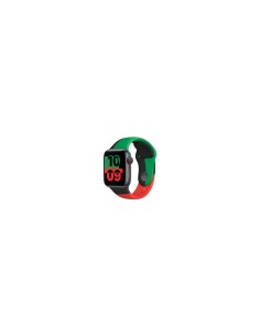 Apple MUQ53ZM/A Accesorios para dispositivos vestibles inteligentes Grupo de rock Negro, Verde, Rojo FluoroelastÃ³mero 2