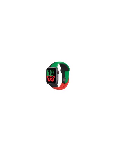 Apple MUQ53ZM/A Accesorios para dispositivos vestibles inteligentes Grupo de rock Negro, Verde, Rojo FluoroelastÃ³mero