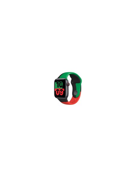 Apple MUQ53ZM/A Accesorios para dispositivos vestibles inteligentes Grupo de rock Negro, Verde, Rojo FluoroelastÃ³mero