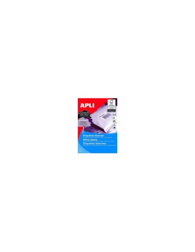 Apli 01782 Etiquetas adhesivas 500 Hojas blanco