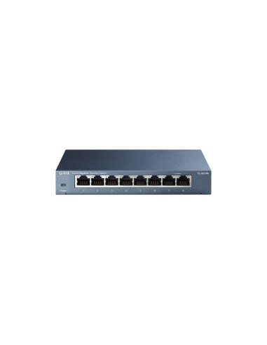 TP-LINK TL-SG108 No administrado Gigabit Ethernet (10/100/1000) Negro