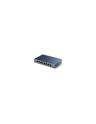 TP-LINK TL-SG108 No administrado Gigabit Ethernet (10/100/1000) Negro