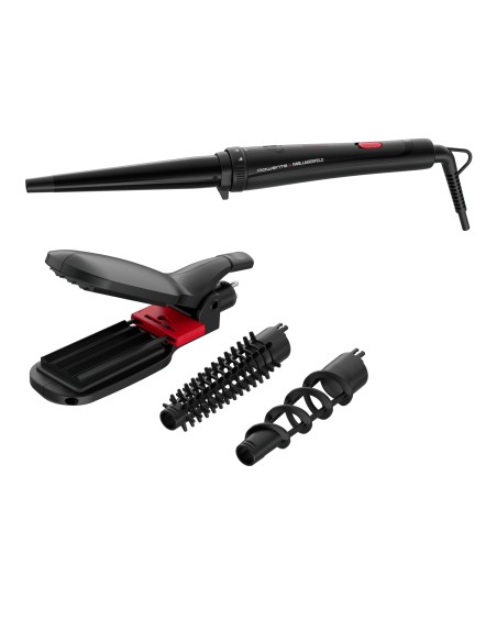Rowenta Infinite Looks CF422LF0 Utensilio de peinado Rizador de pelo Caliente Negro, Rosa 48 W