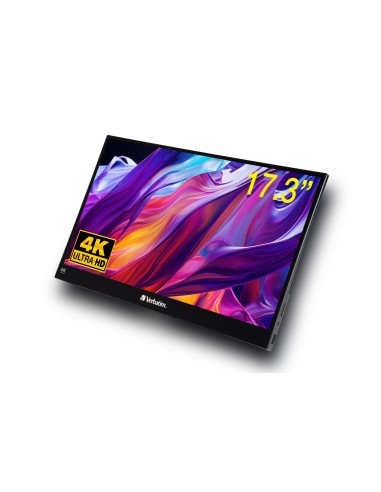 Verbatim 32239 pantalla para PC 43,9 cm (17.3") 3840 x 2160 Pixeles 4K Ultra HD LCD Pantalla tÃ¡ctil Negro