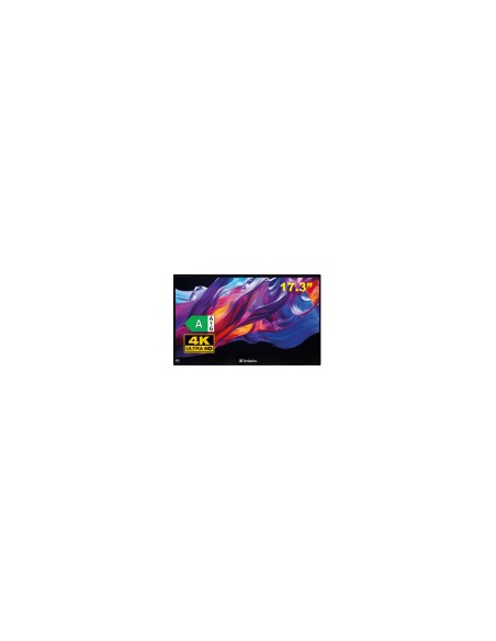 Verbatim 32239 pantalla para PC 43,9 cm (17.3") 3840 x 2160 Pixeles 4K Ultra HD LCD Pantalla tÃ¡ctil Negro