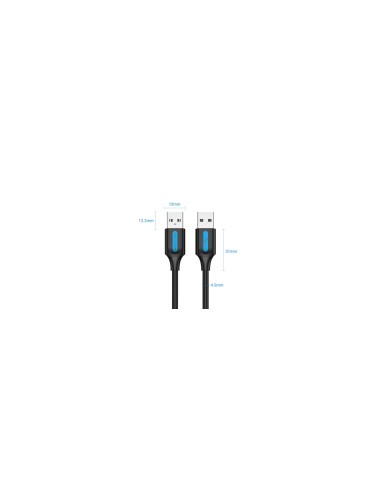 Vention Cable USB 2.0 COJBI/ USB Macho - USB Macho/ 5m/ Negro