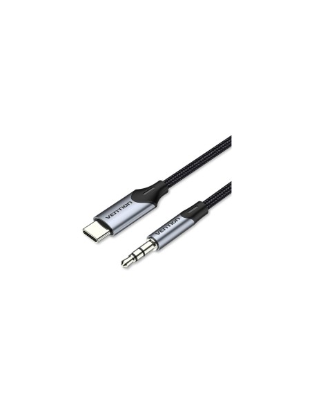 Vention Cable Conversor Audio BGKHF/ USB Tipo-C Macho - Jack 3.5 Macho/ 1m/ Gris