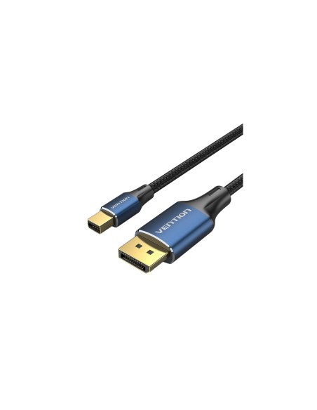 Vention El algodÃ³n trenzÃ³ el mini varÃ³n del DP al tipo azul de la aleaciÃ³n de aluminio del cable del varÃ³n 8K HD del DP