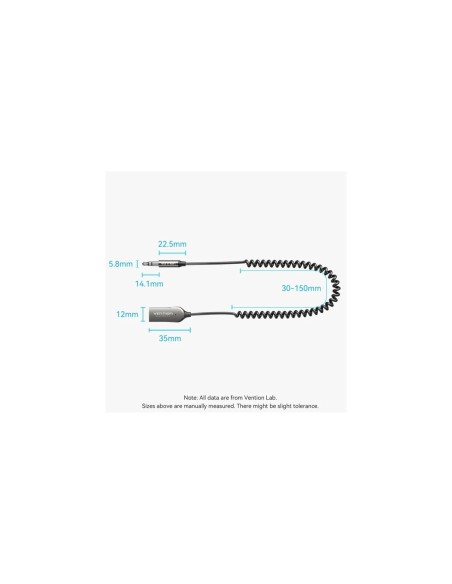 Vention transmisor y Receptor FM/ MP3/ Bluetooth NAIHG
