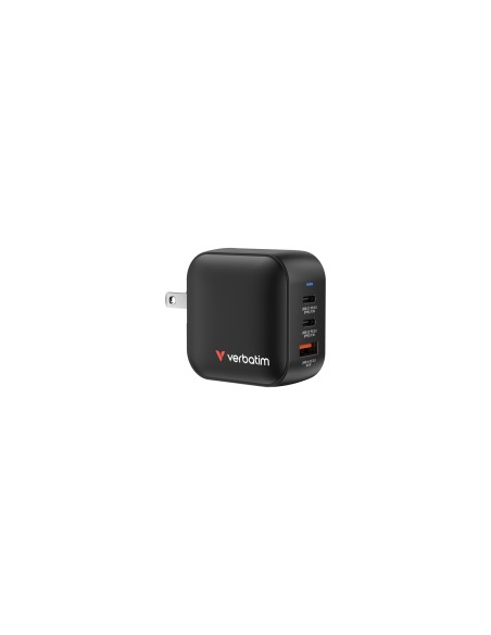 Verbatim Mini GaN Charger 70W Universal Negro Corriente alterna Carga rÃ¡pida Interior