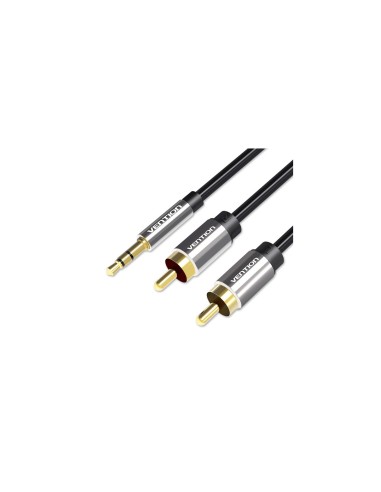 Vention Cable EstÃ©reo BCFBI/ Jack 3.5 Macho - 2x RCA Macho/ 3m/ Negro