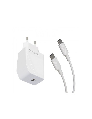 Muvit MCPAK0044 cargador de dispositivo mÃ³vil Universal Blanco Corriente alterna Interior
