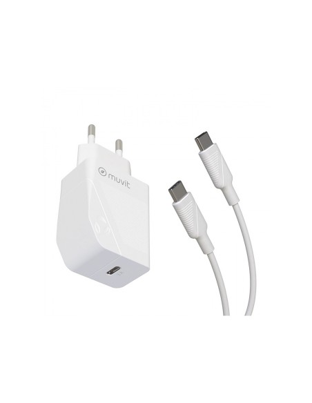 Muvit MCPAK0044 cargador de dispositivo mÃ³vil Universal Blanco Corriente alterna Interior