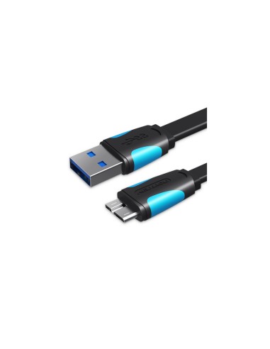 Vention Cable USB 3.0 VAS-A12-B025/ MicroUSB Macho - USB Macho/ 25cm/ Azul y Negro