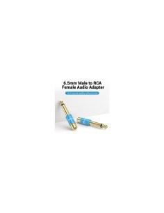 Vention Adaptador Jack VDD-C03/ RCA Hembra - Jack 6.5 Macho/ Azul 2