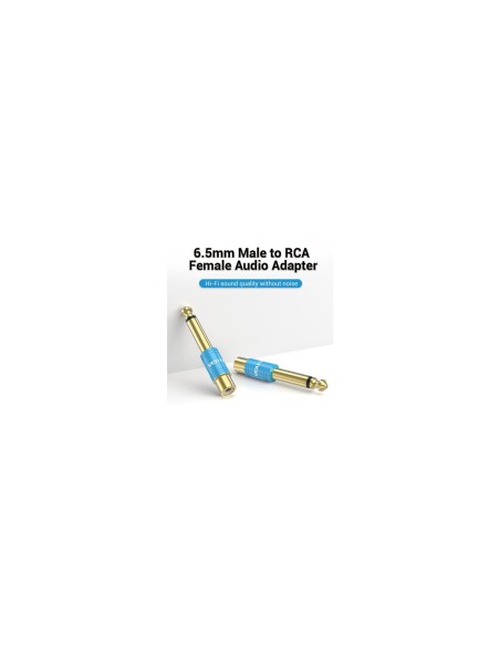 Vention Adaptador Jack VDD-C03/ RCA Hembra - Jack 6.5 Macho/ Azul